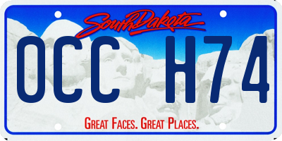 SD license plate 0CCH74