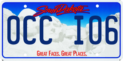 SD license plate 0CCI06