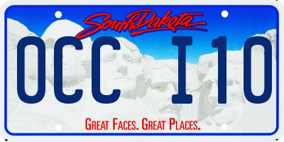 SD license plate 0CCI10