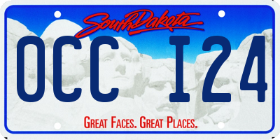 SD license plate 0CCI24