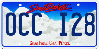 SD license plate 0CCI28