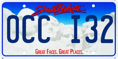 SD license plate 0CCI32