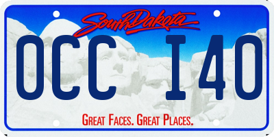 SD license plate 0CCI40