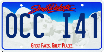 SD license plate 0CCI41