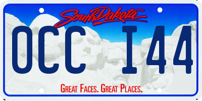 SD license plate 0CCI44