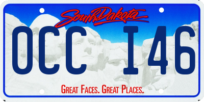 SD license plate 0CCI46