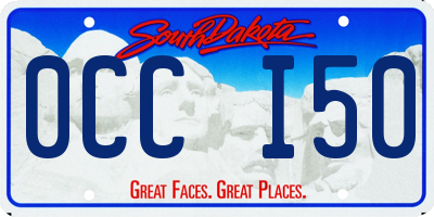SD license plate 0CCI50