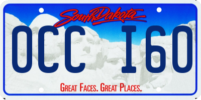 SD license plate 0CCI60