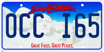 SD license plate 0CCI65