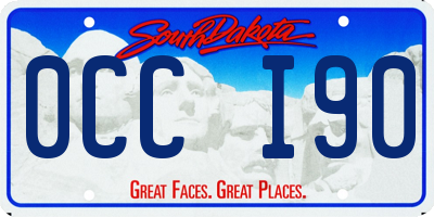 SD license plate 0CCI90
