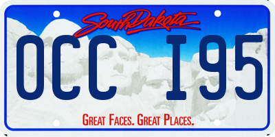 SD license plate 0CCI95