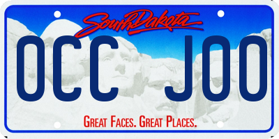 SD license plate 0CCJ00