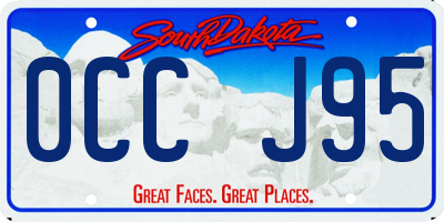 SD license plate 0CCJ95
