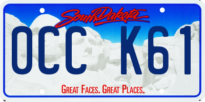 SD license plate 0CCK61