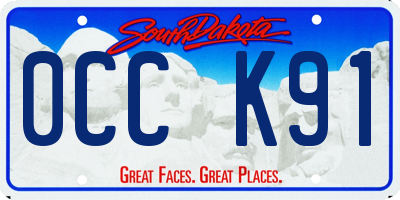 SD license plate 0CCK91