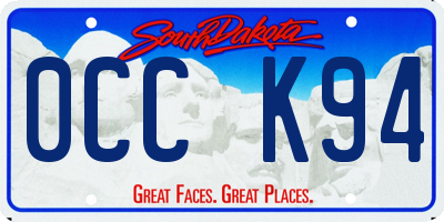 SD license plate 0CCK94