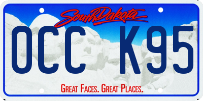 SD license plate 0CCK95