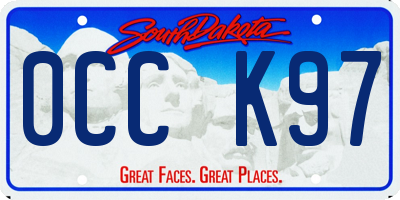 SD license plate 0CCK97