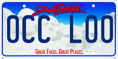 SD license plate 0CCL00