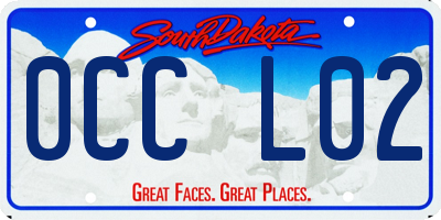 SD license plate 0CCL02