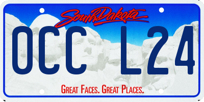 SD license plate 0CCL24