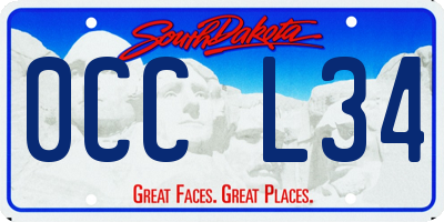 SD license plate 0CCL34