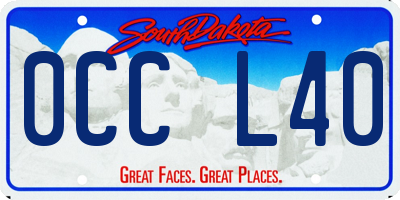 SD license plate 0CCL40