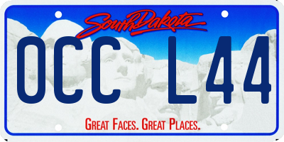 SD license plate 0CCL44