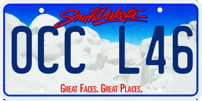SD license plate 0CCL46
