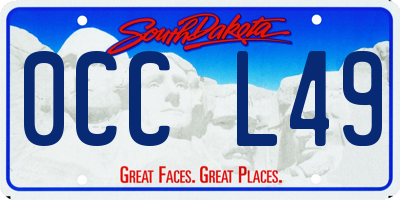 SD license plate 0CCL49