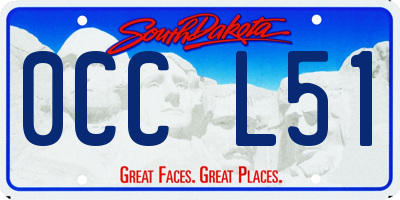 SD license plate 0CCL51