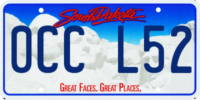 SD license plate 0CCL52