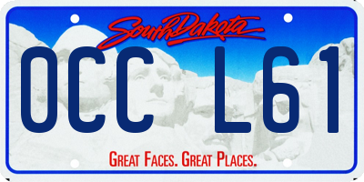 SD license plate 0CCL61