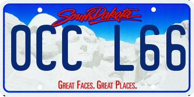 SD license plate 0CCL66