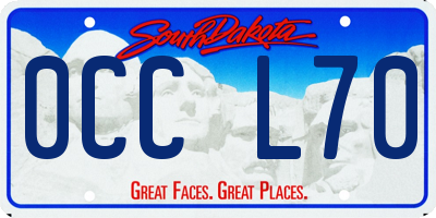 SD license plate 0CCL70