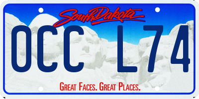 SD license plate 0CCL74