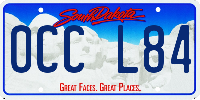 SD license plate 0CCL84