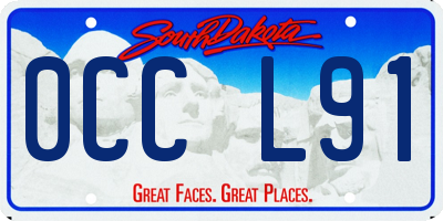 SD license plate 0CCL91