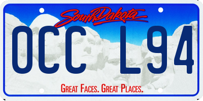 SD license plate 0CCL94