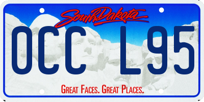SD license plate 0CCL95