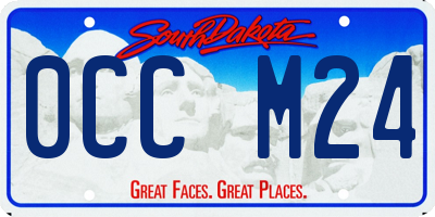 SD license plate 0CCM24