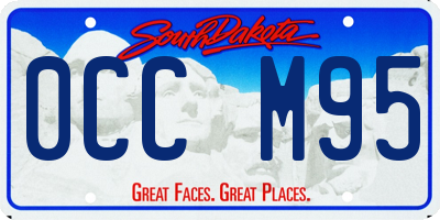SD license plate 0CCM95
