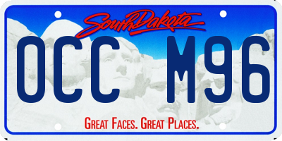 SD license plate 0CCM96