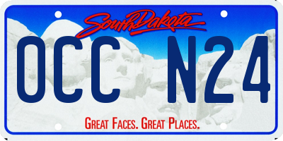 SD license plate 0CCN24