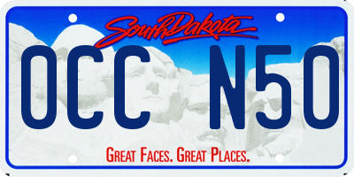 SD license plate 0CCN50