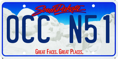 SD license plate 0CCN51