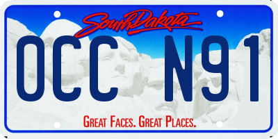 SD license plate 0CCN91