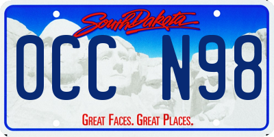 SD license plate 0CCN98