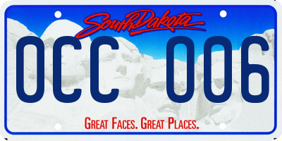SD license plate 0CCO06