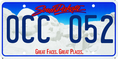 SD license plate 0CCO52